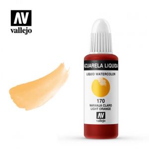 Aquarela Liquida - akwarela w płynie Vallejo 32 ml 170 light orange